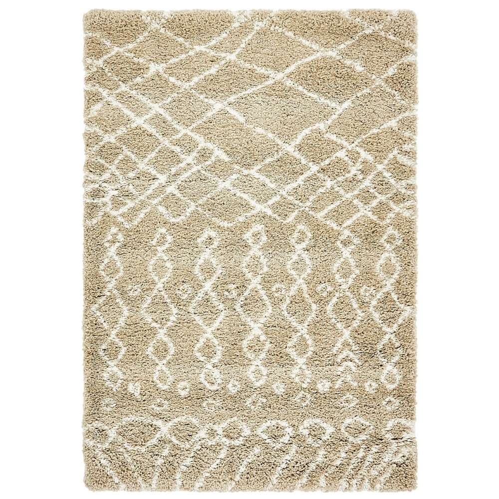 Teppich MARA Shaggy Rechteckig Braun diverse Größen