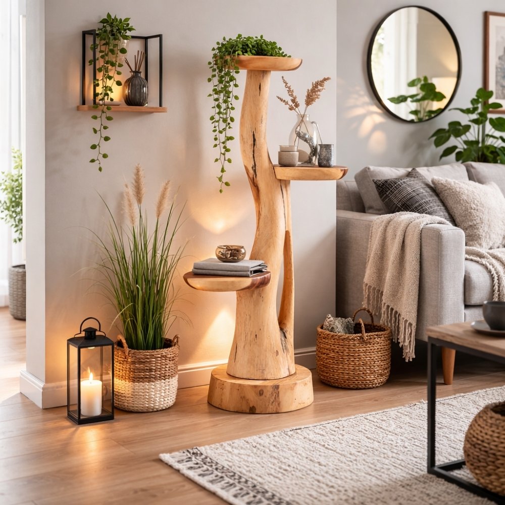 Suar Deko Baum KAKTUS mit Ablagen ca. H95cm Suar