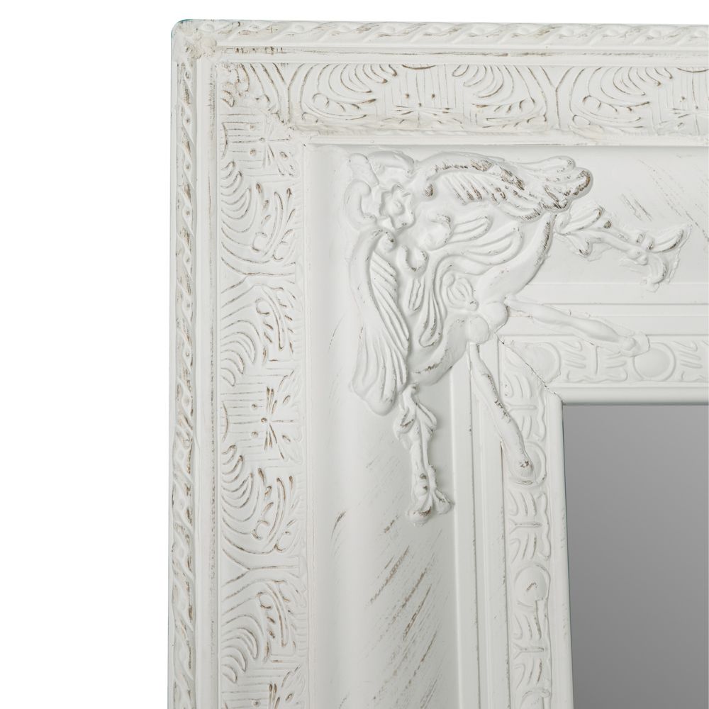 Pompöser Antik Spiegel EVEN 180x100cm Antik-White 15cm Holzrahmen