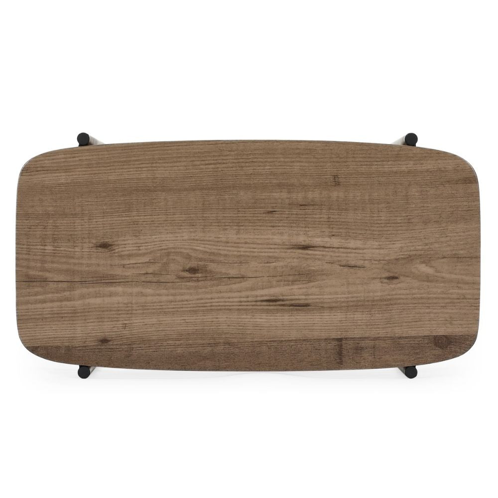 Moderner Beistelltisch PINA 60cm taupe Pinien-Optik Pflanzsäule