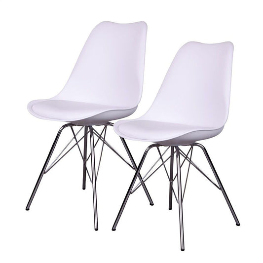 Klassiker Stuhl SCANDINAVIA (2er Set) weiss