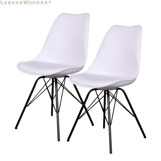 Klassiker Stuhl SCANDINAVIA (2er Set) weiss