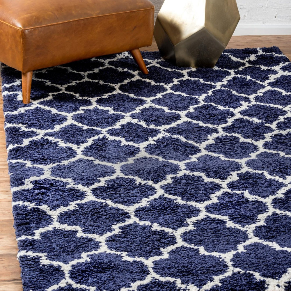 Teppich MARA Shagg Rechteckig Ultra-Marineblau diverse Größen