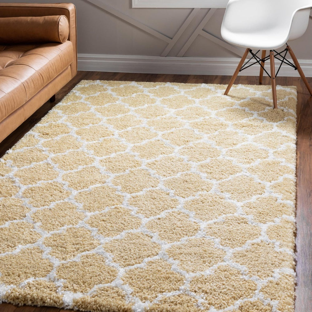 Teppich MARA Shaggy Rechteckig Narzissen-Gelb diverse Größen