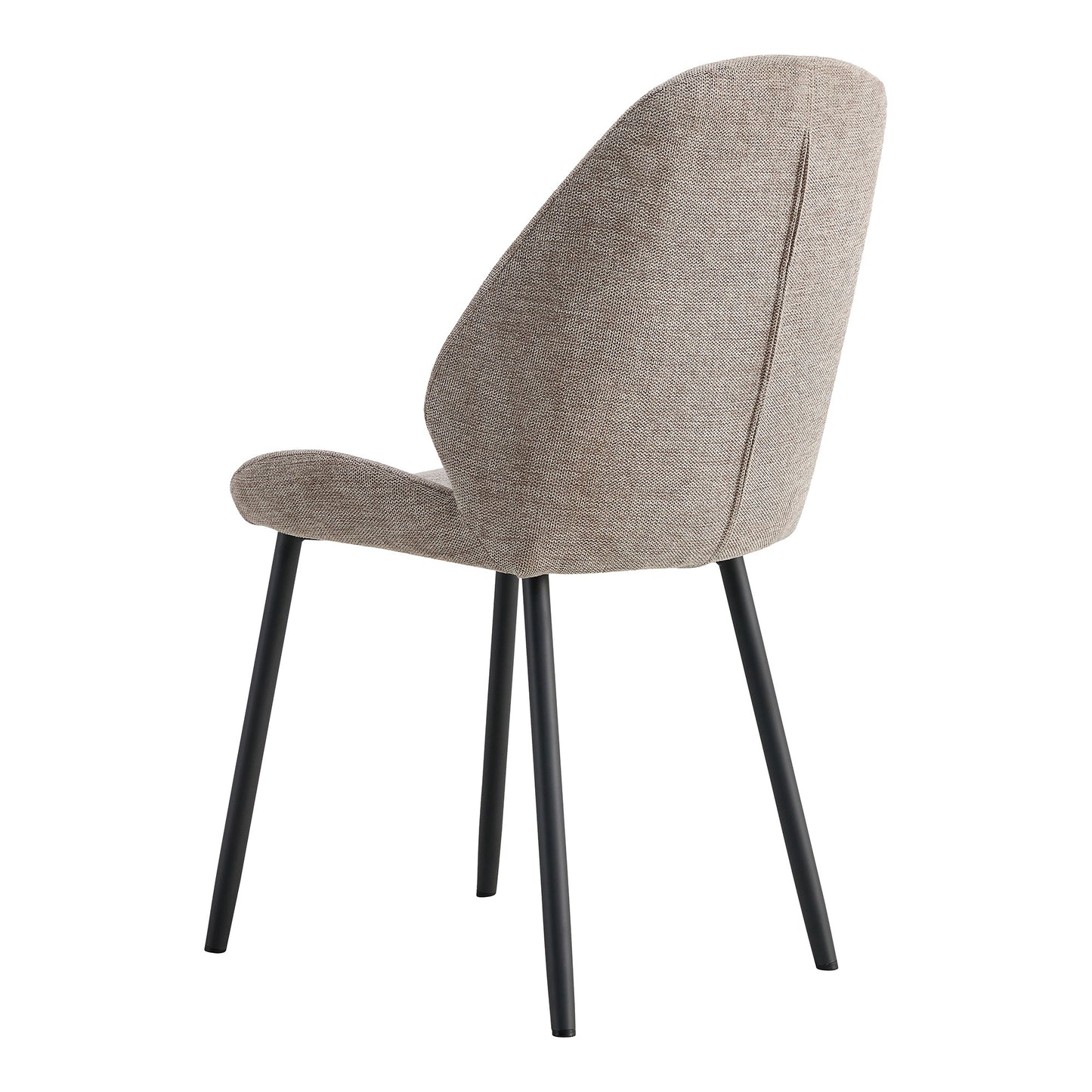 2er-Set Design Stuhl VIENNA Creme-Beige Strukturstoff