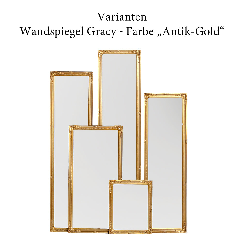 Spiegel GRACY barock Antik-Gold 150x40cm Holzrahmen