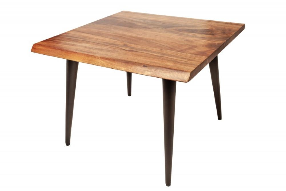 Industrie-Design Couchtisch RANIC ca.60cm Akazie Baumkante
