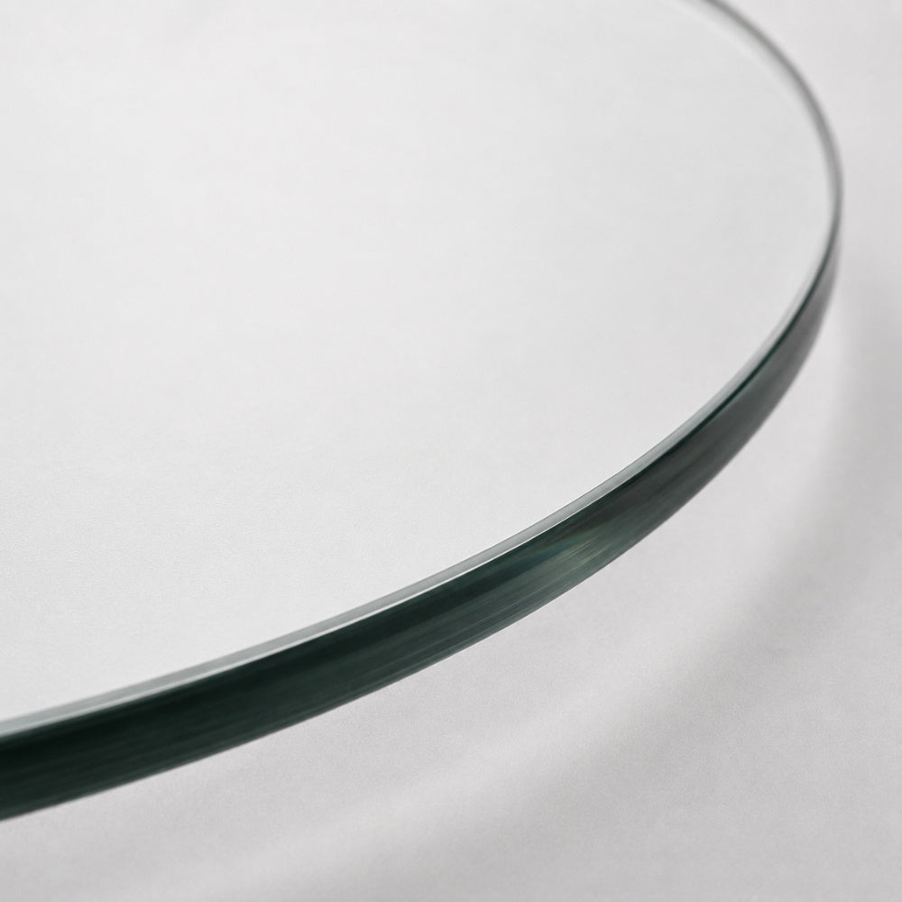 Glasplatte TERRY 60cm Rund 8mm Gehärtetes Glas