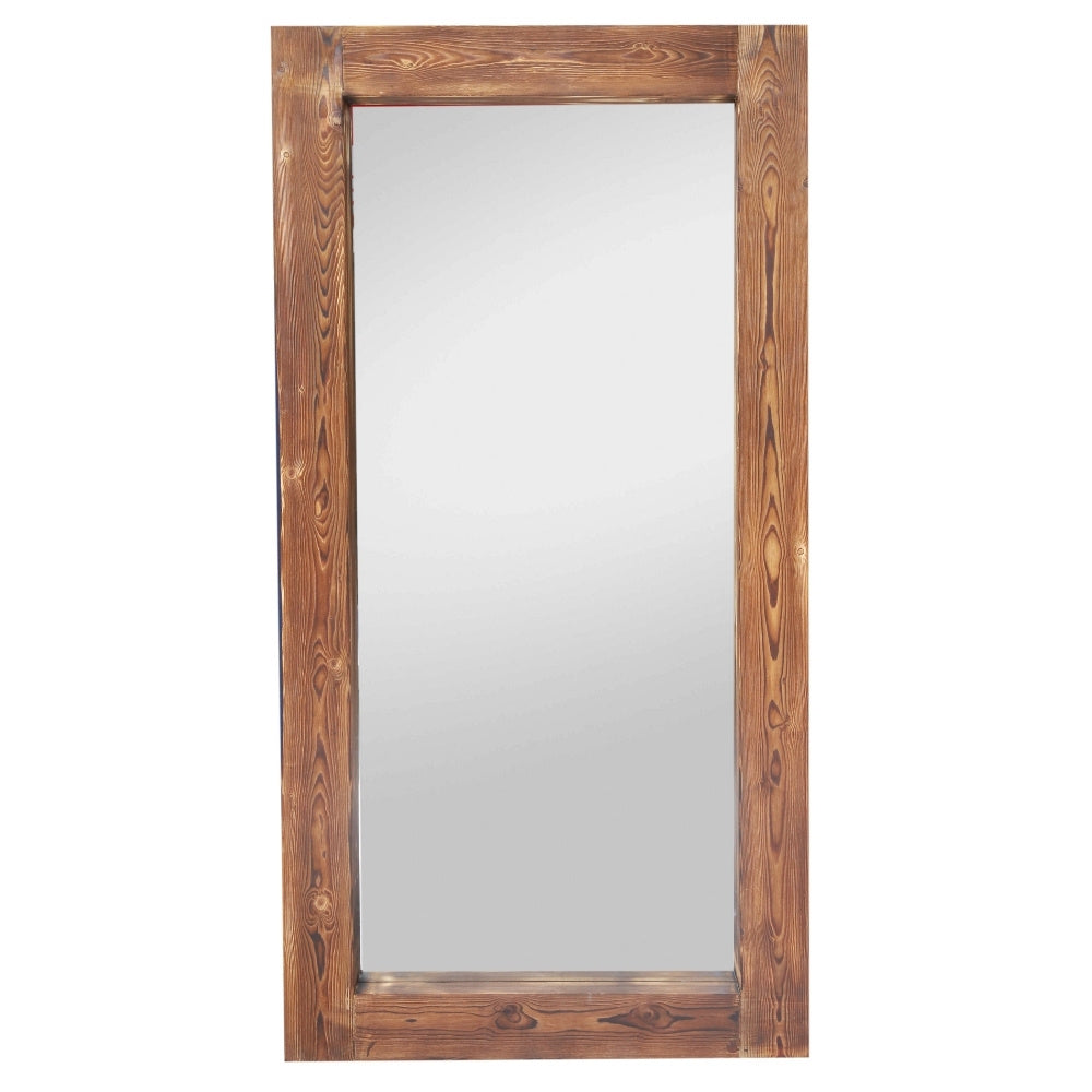 Massivholz-Spiegel HARMONY 180x90cm Pinie geflammt Wandspiegel